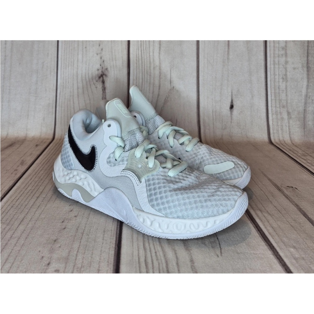 Nike Men's Size 8 Renew Elevate 2 Basketball Shoes Gray White Mint